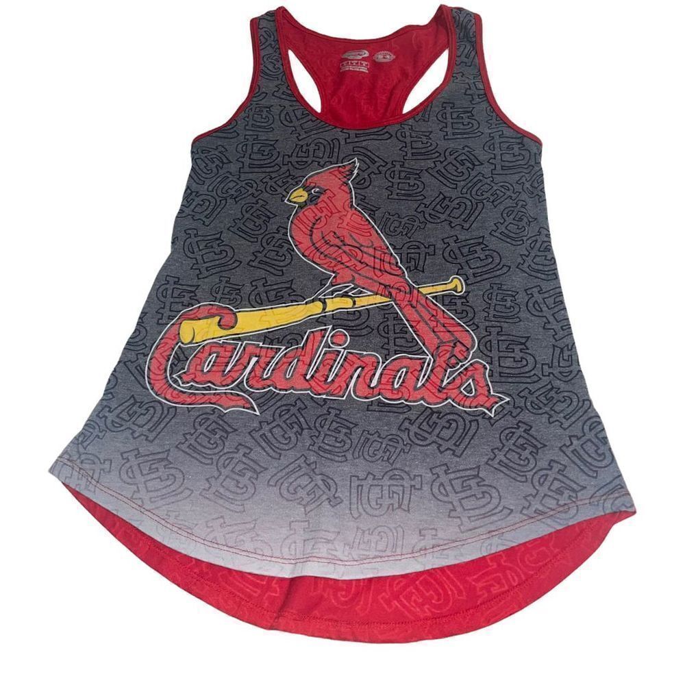 Concepts Sport Red, Grey & White Cardinals Tank Top - Size Small